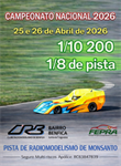 2ª Prova do Campeonato Nacional 1/10 200 e 1/8 Pista